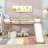 Twin Low Loft Bed With Slide, Ladder And Guardrails-82084930