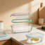 Contenants en verre pour aliments avec couvercles hermétiques, paquet de 5 contenants de préparation de repas pour micro-ondes, four, congélateur et lave-vaisselle, verre borosilicaté sans BPA-1403065365