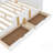 Platform Bed With Storage Drawers, Solid Wood Frame, Bed Guardrail, Small Shelf, And Hooks, No Box Spring Needed-1025725133-1025725129
