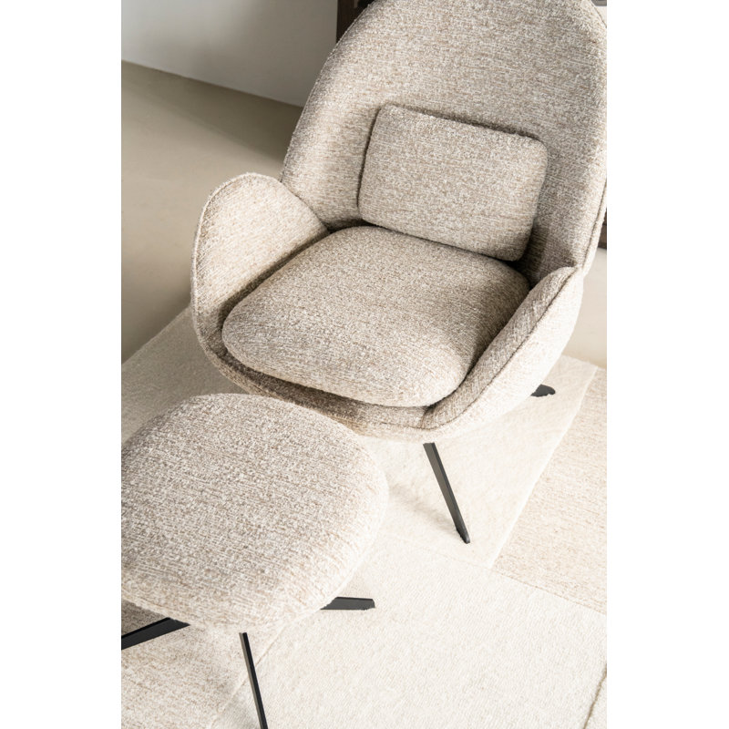 Ryan Swivel Lounge Chair, Beige