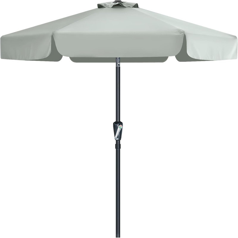 Cania Tilt Market Parasol, Grey, 240cm H x 270cm W x 270cm D