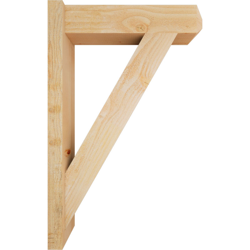 Artisan traditionnel en bois rustique, P 22 po x H 34 po, Sapin Douglas de 6 po (sciage brut)