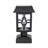  Black 2 -Light 9" H Solar Powered and Pier Mount Light