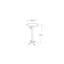 Aule Round Metal Folding Outdoor Bar Table , 55.5cm cm W 55.5cm cm D-1525066288