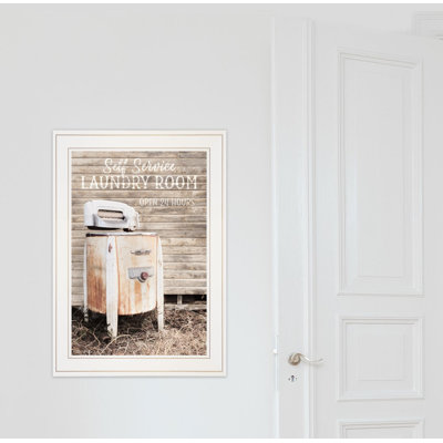 Laundry Room Framed Wall Art for Living Room, Home Wall Décor Framed Print by Lori Deiter