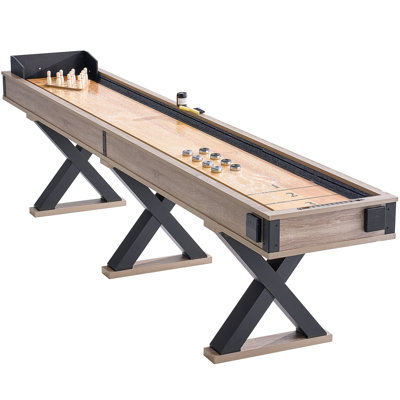 Shuffleboard Table 2 in 1 Shuffleboard and Bowling Combo Game Set