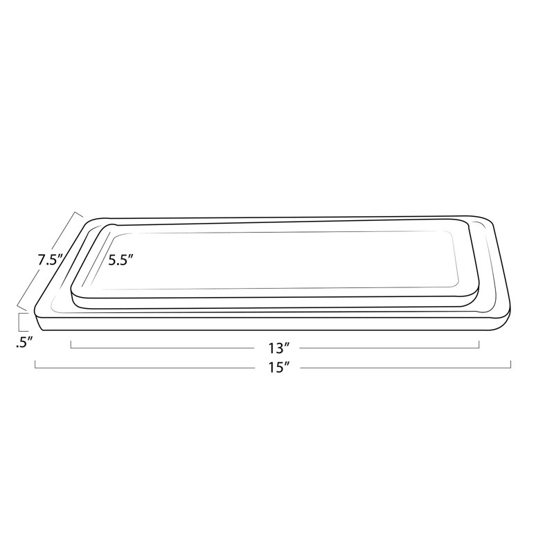 Sutton Travertine Tray Set (Grey)