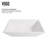 Vinca 18" L x 14" W x 5" H Rectangular White Matte Stone Vessel Bathroom Sink with 12" H Faucet