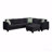 Basic Sectional Sofa, Sofa Couches Living Room Sets, 7 Seats Modular  Sofa Sofa With Ottoman, L Shape Fabric Sofa Corner Couch Set With 3 Throw Pillows