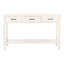 Console élégante de 47,3 po Chupp - Plateau en bois massif avec tiroirs de rangement, pieds tournés et tablette de présentation-1596005764