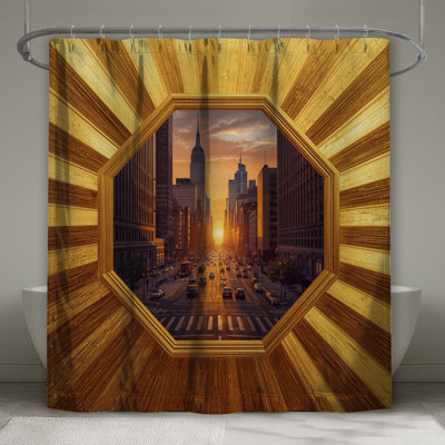 Rideaux de douche City Sunset