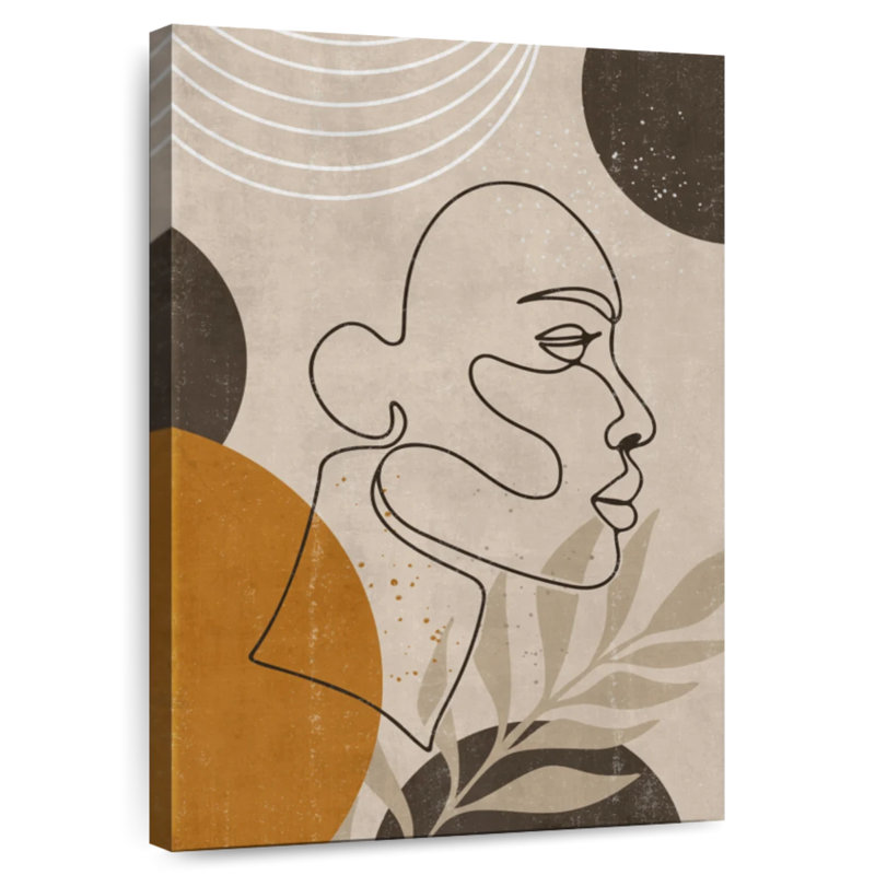 Portrait d'une femme bohème, H 45 po x l 30 po