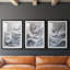ABSTRACT Series CDLxxxi - Impression sur mesure encadrée de qualité supérieure - 3 pièces-646333033-646333034