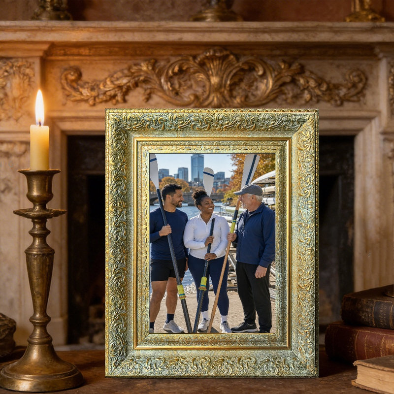 Cadre photo traditionnel doré antique 1PC 11 "x 14" 1PC