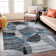 Rambo Contemporary Distressed Circle Area Rug