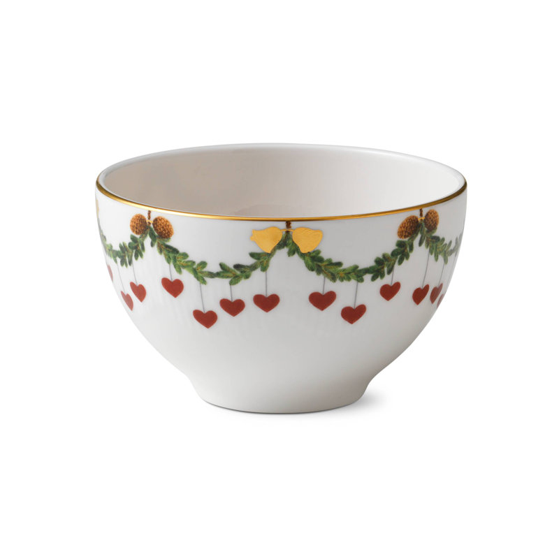 Royal Copenhagen Star Fluted Christmas Chocolate Bowl