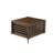 14 Pieces Extendable Dining Set Includes a Rectangle Xtenczar Table, 1 Coffee Table and 12 Light Beige Polyester Dining Chairs, Antique Walnut