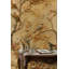 Papier peint floral, oiseaux, beige, décoration murale amovible