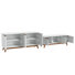 2-Piece Living Room Furniture Set With 3-Door TV Stand And 4-Door Sideboard