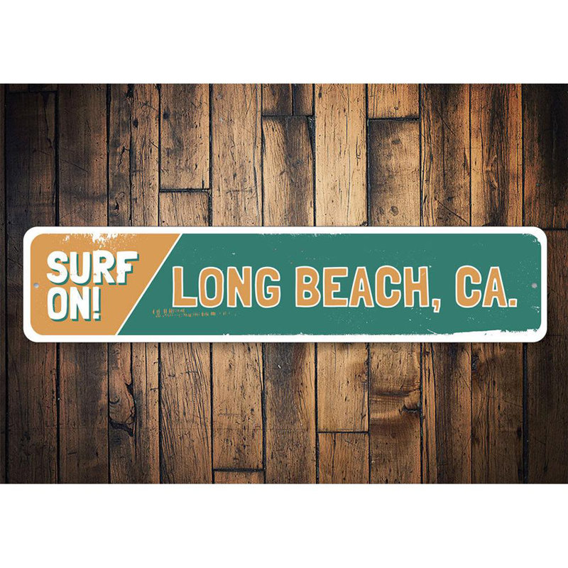 Surf sur panneau en aluminium, H 6 po x l 24 po x P 0,06 po