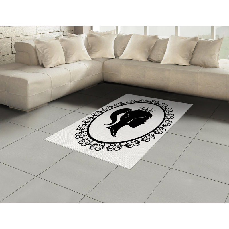 Cartoon High Density Long Fiber Poly Threads Decorative Area Rug Carpet, Rectangle 4' x 5'8"