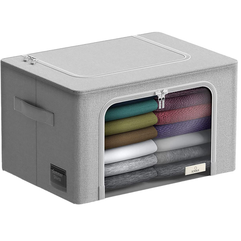 Boîte Sorbus, Gris, H 16,5 po x l 24 po x P 14 po
