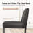 Romilio 24″ Upholstered Gray Counter Stool with Faux Leather for Kitchen & Dining (Set of 3)-93557368-93557367