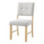 Ensemble de 6 chaises à dossier capitonné et 4 bancs Brentford