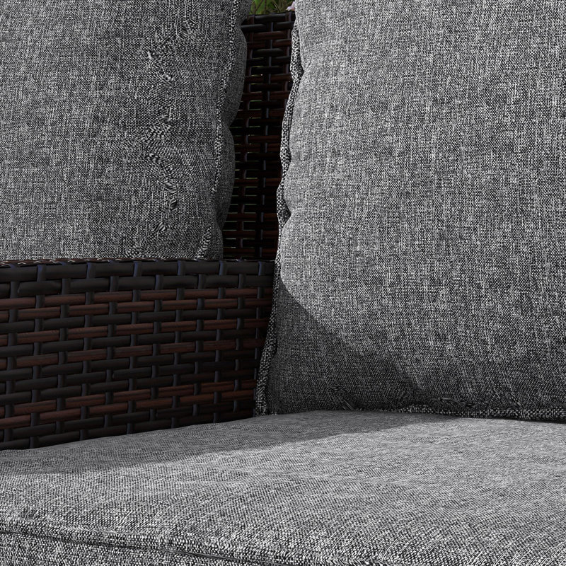 Ensemble de 4 coussins de chaise de patio et ensemble de coussins (coussin seulement)