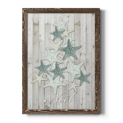 Coastal Christmas IV - Toile encadrée de qualité supérieure - prête à être accrochée