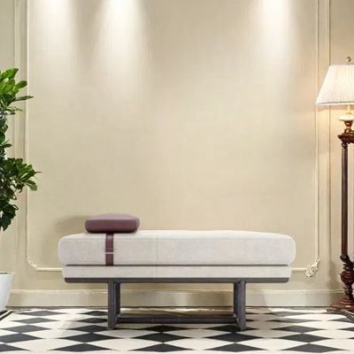 Tabouret de banc en lin