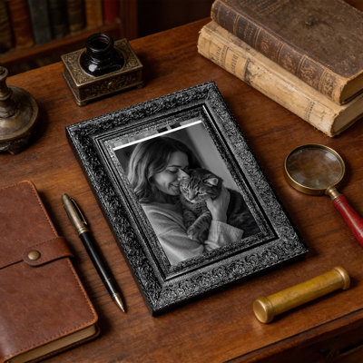 Cadre photo noir 1PC pour photos et galerie murale 5 "x 7"