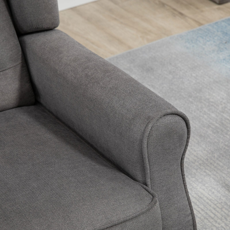 Chaise d'appoint moderne, Gris foncé