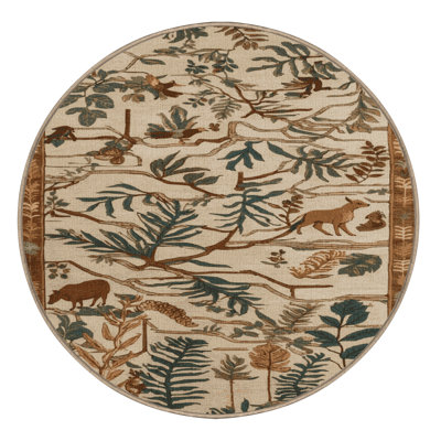 Machine Washable Nature Brown Area Rug