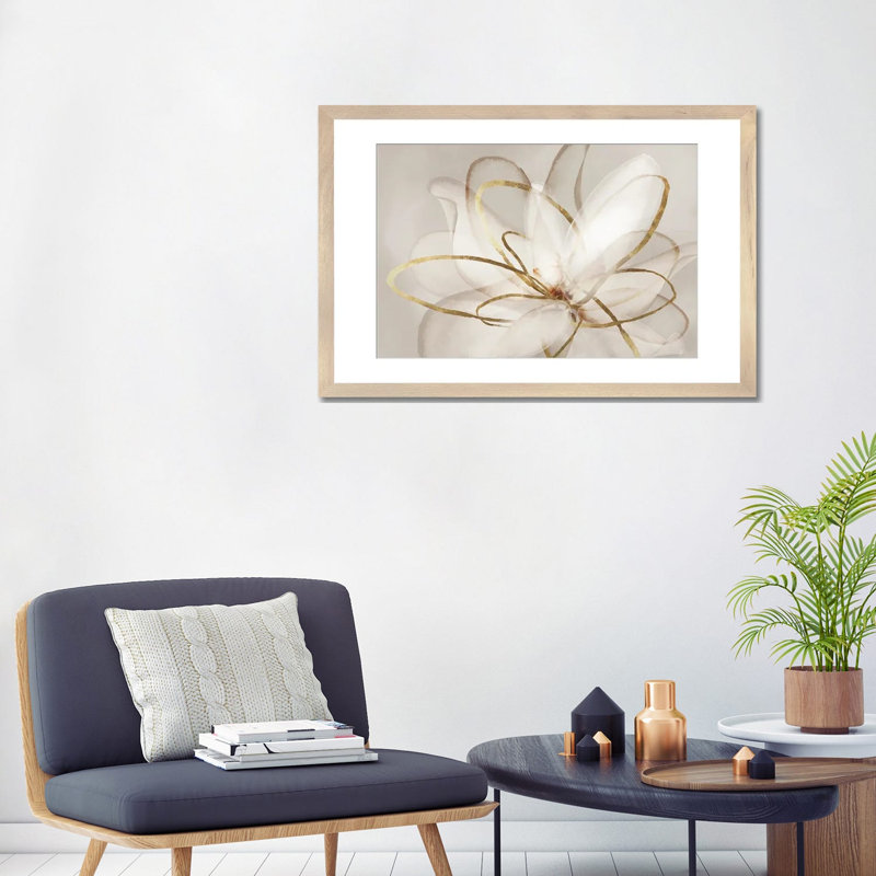 Transparent Transparent III '- imprimé, Papier dans un cadre photo, H 24 po x l 32 po x P 1 po, Natural Wood