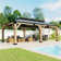 Classic  Solid Wood Storage Gazebo With Double Iron Roof