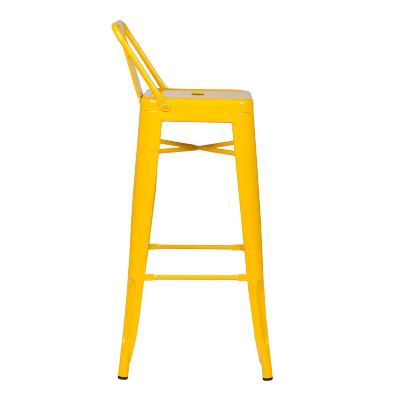 Tabouret de comptoir 26 po Cazzie, Jaune