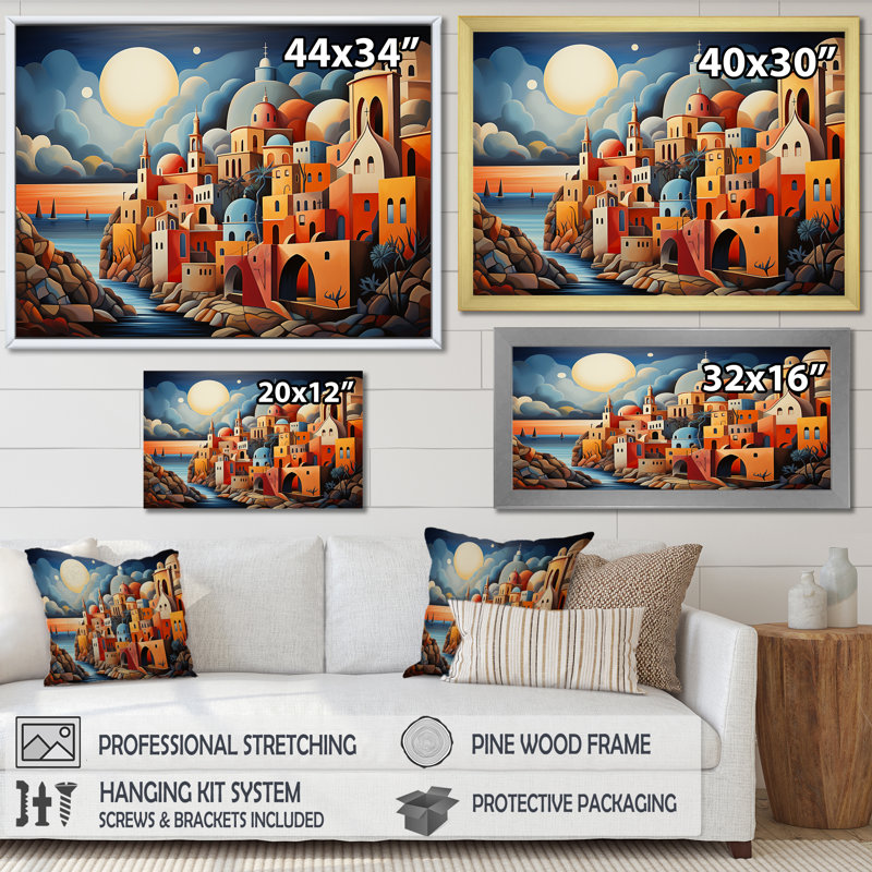 Judaïsme sépharade, héritage I - Judaïsme, art mural, Cadre d'angle fermé noir, H 24 po x l 32 po x P 1 po