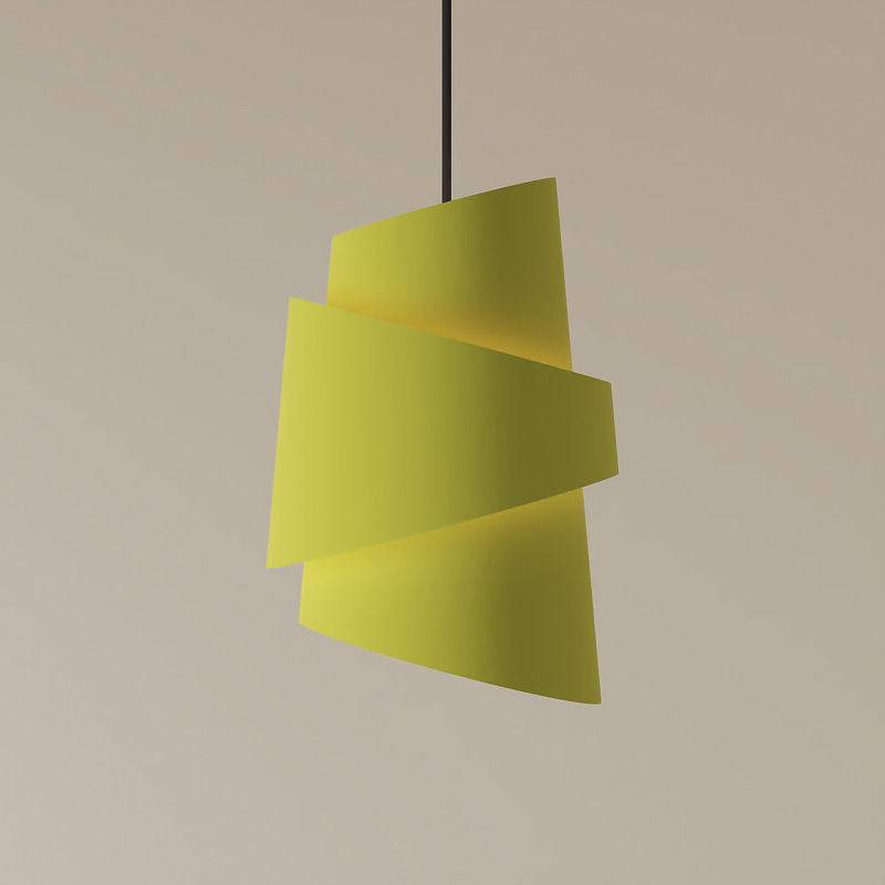 Croissant Pendant Light, Black, Blossom