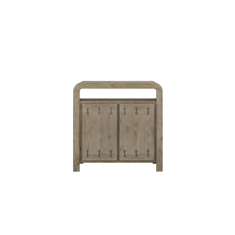 Armoire de bar - placage de chêne noueux anglais, armoire