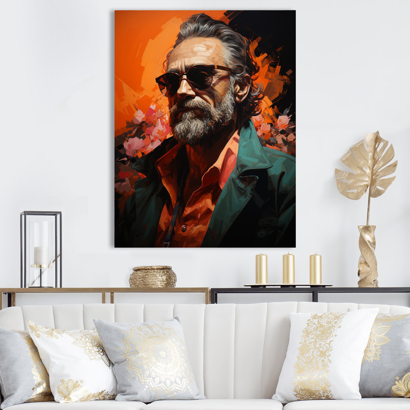 Coral Coppola Portrait I - Portrait, reproduction d'art mural_105748, H 44 po x l 34 po x P 1,5 po, Toile tendue