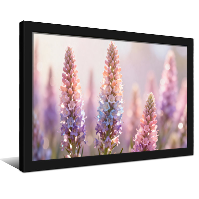 Plantes et fleurs Fleurs pastel sur fond doux, H 12 po x l 18 po, Toile tendue, Ne s’applique pas