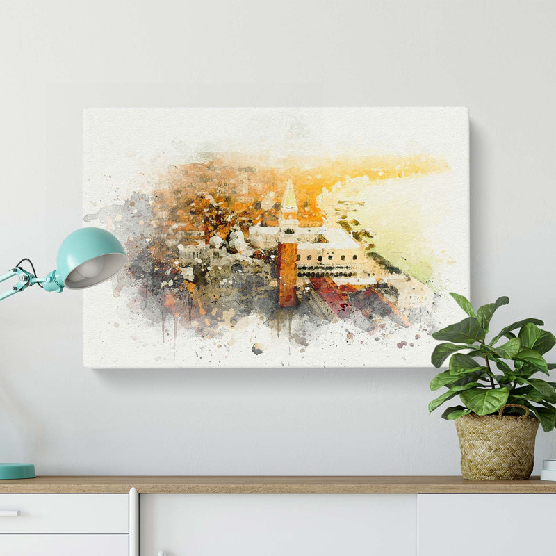 The City Of Venice In Italy In Abstract - Wrapped Canvas, 40cm H x 60cm W x 3cm D