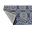 Tapis bleu marine en laine crocheté à la main Alheli-63850886