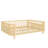 Children's Wooden Platform Bed With Extra-High Safety Guardrails-1008408110-1008408096
