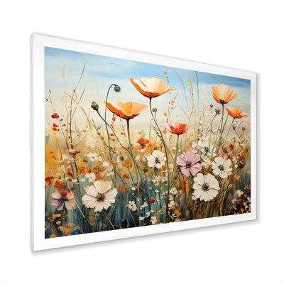 Fleurs sauvages, symphonie florale sur toile