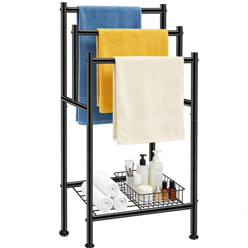 Freestanding Towel & Blanket Rack