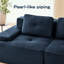 Canapé modulaire en L en velours côtelé avec coussin moelleux et repose-pieds mobile-739909090-739909089