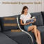 Canapé surdimensionné de 133 po en forme de nuage sans dossier avec méridienne, canapé modulaire en forme de U en velours côtelé avec siège profond 133 po, canapé confortable avec porte-gobelets et rangement, aucun assemblage requis - vert-1177667310