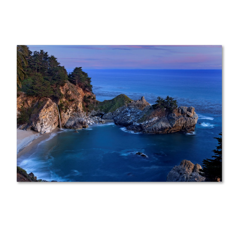 «Big Sur McWay Falls» par Alexan, reproduction de photo sur toile tendue, 16 po x 24 po